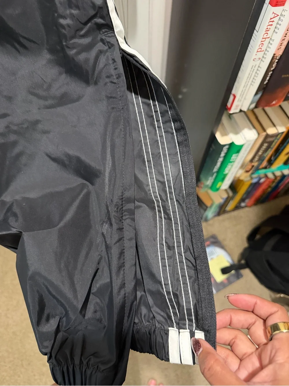 adidas Black Windbreaker Jogger Pants